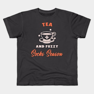 Tea and fuzzy sock weather Kids T-Shirt